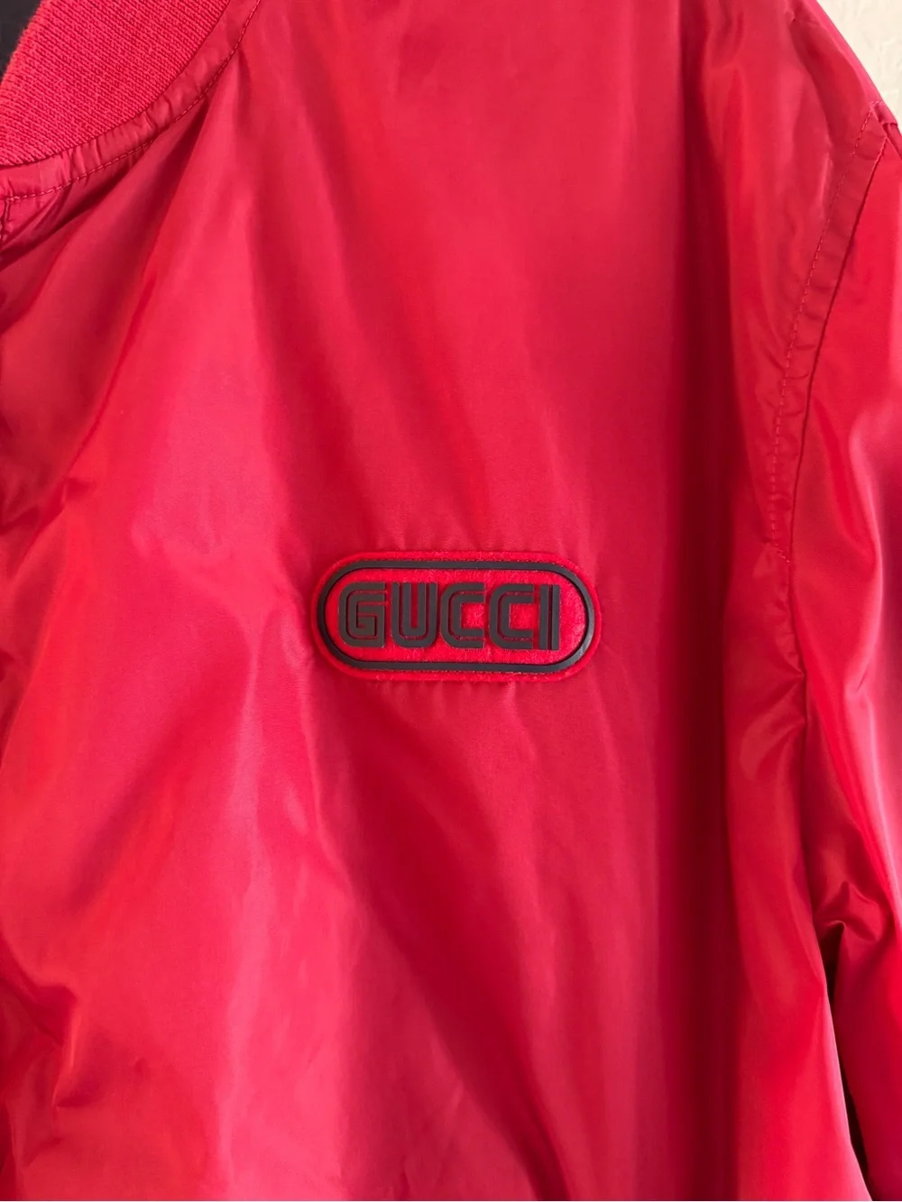Gucci Reversible GG Nylon Bomber Jacket